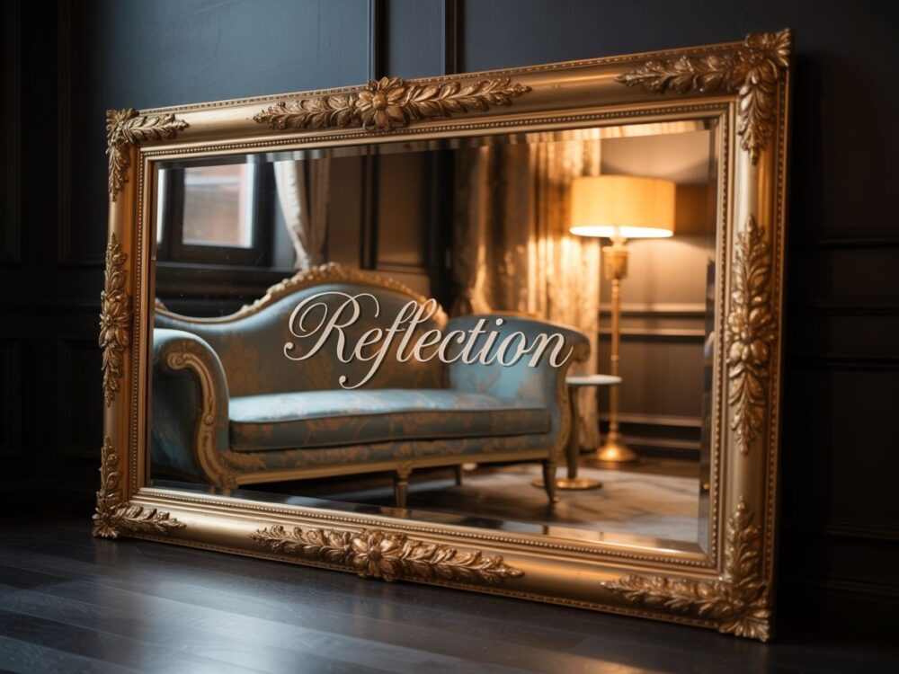 dekoracyjne lustro glamour