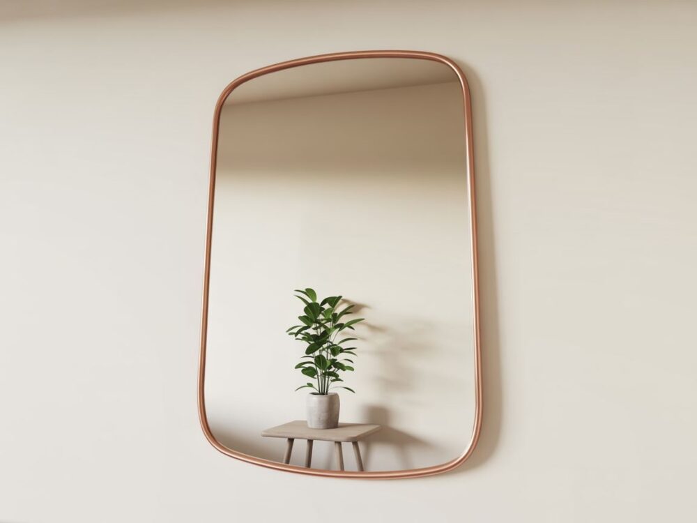 elegancki wystrój z lustrem