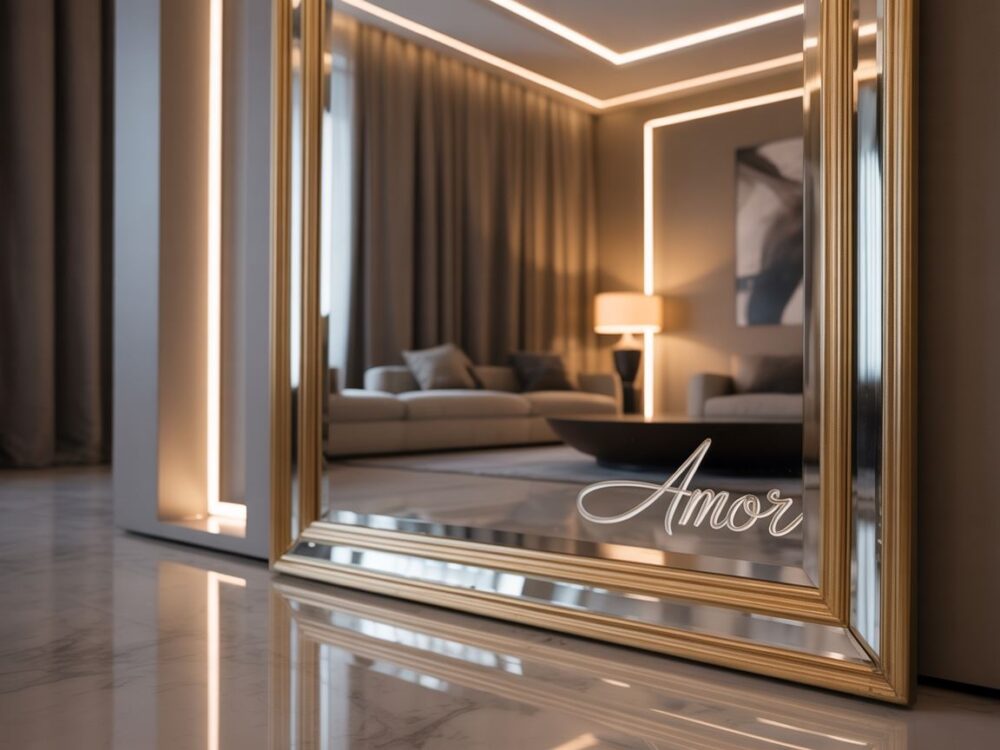 lustro fazowane glamour