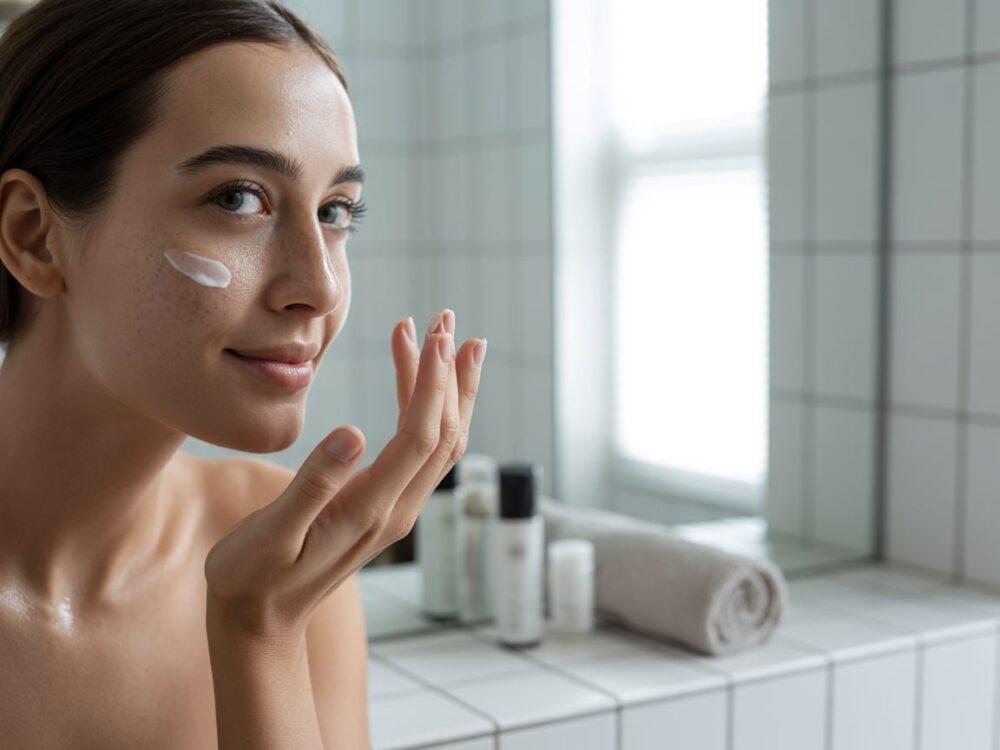 nawilżona skóra twarzy