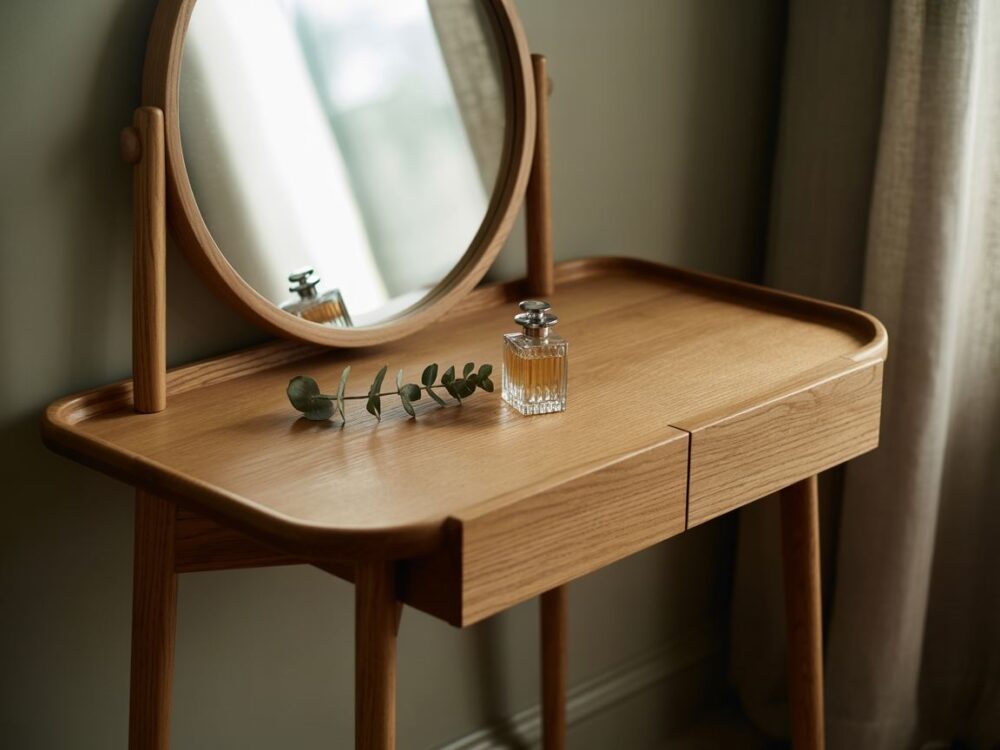 nowoczesna toaletka z lustrem