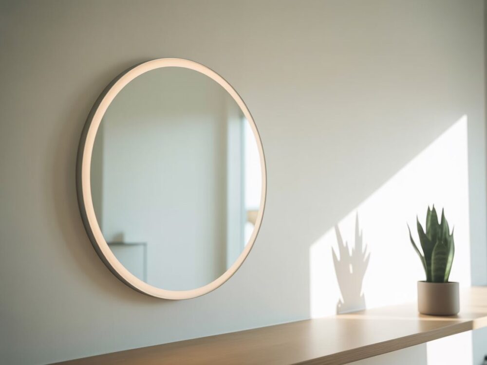 nowoczesne lustro do salonu