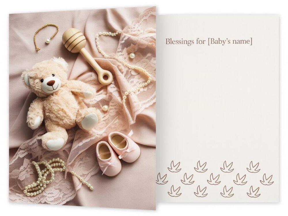 pudełko prezentowe z różową wstążką